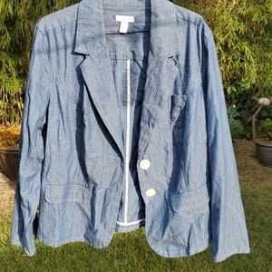 Chambray blazer